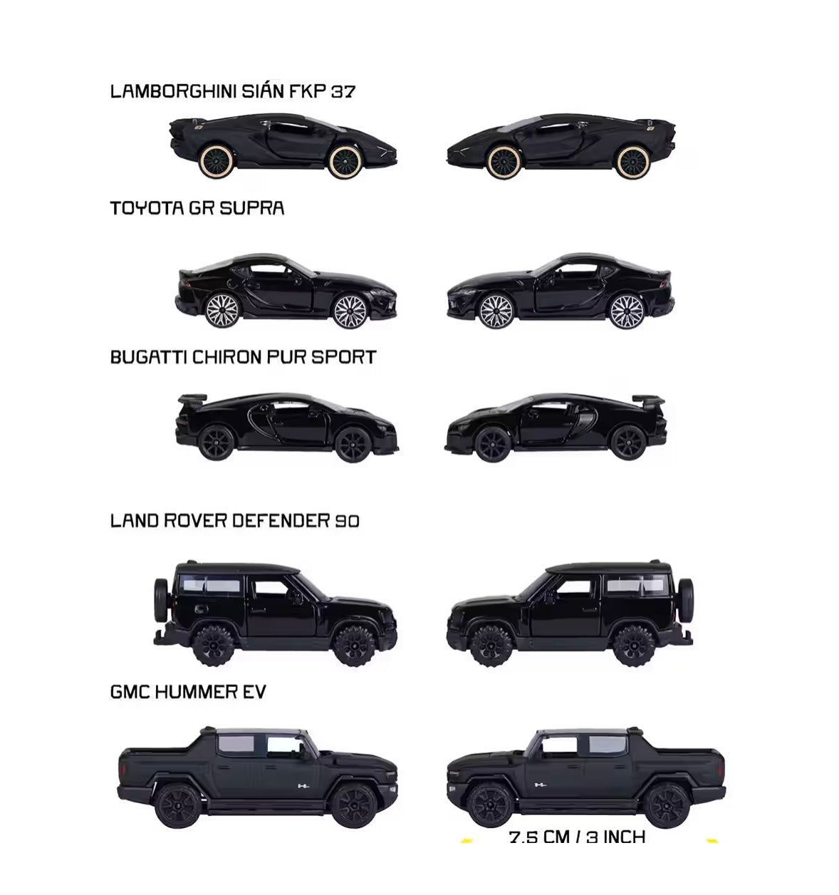 MAJORETTE - BLACK EDITION - EXCLUSIVE COLLECTION